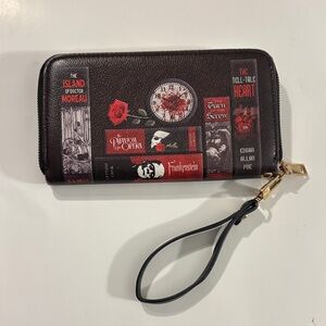 Gothic Horror Themed Wallet with Wrist Strap